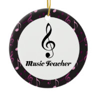 Music Teacher Christmas Keepsake Ornament