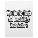 Music Teacher Joke...Two Thumbs Personalized Letterhead