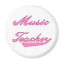 Music Teacher Pink magnets by school_teacher Music Teacher Pink magnets