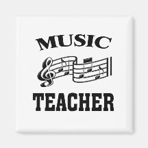 MUSIC TEACHER REFRIGERATOR MAGNETS