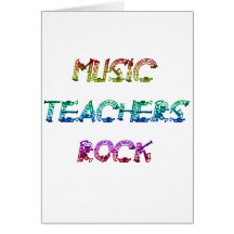 MUSIC TEACHER ROCK 2 CARDS