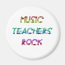 MUSIC TEACHER ROCK 2 REFRIGERATOR MAGNET