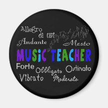 Music Teacher Terminology Design Magnets