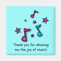 Music Teacher Thank You Magnet