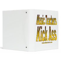 Music Teachers Kick Ass 3 Ring Binder