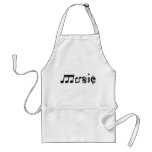 Music Text Design Apron