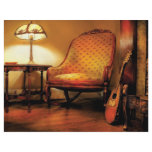 Music - The chair and the lute Letterhead Design