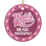 Music Therapist Gift For Her Ornaments