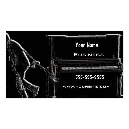Music to my ears business card templates (front side)