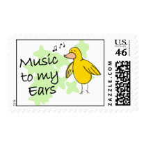 Music to My Ears Postage Stamps by MenagerieMayhem Music to My Ears Postage Stamps