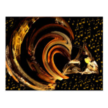 Music to my soul_ Postcard_by Elenne Boothe