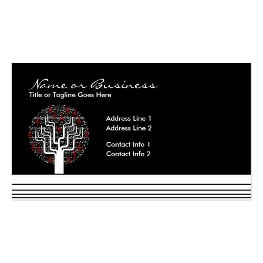 music tree business card (front side)