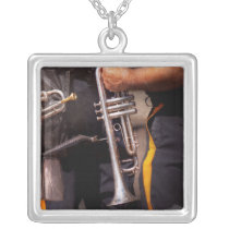 Music - Trumpet - Police marching band Necklaces