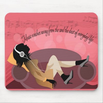 Music Washes Away... Mouse Pads by nextstopitaly