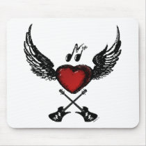 Music wingedheart mousepads by Method77 Music wingedheart mousepads