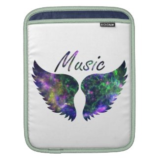 Music wings nova 1 purple green sleeve for iPads