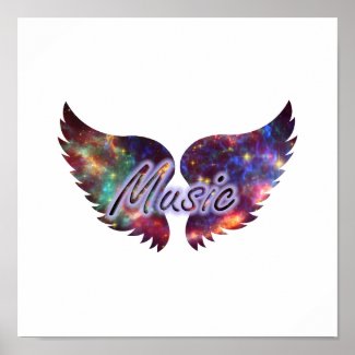 Music wings overlay 1 posters