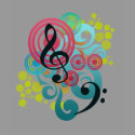 Music - Womens T shirt by bigspl Music - Womens T shirt