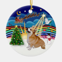Música 4 de Navidad - Corgi 7b Galés del Pembroke Ornamentos Para Reyes Magos