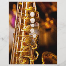Música - saxofón - jazz dulce tarjetón