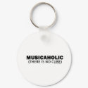 Musicaholic (There Is No Cure) keychains by Musicall Musicaholic (There Is No Cure) keychains