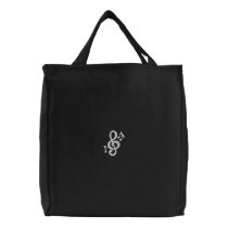 Musical 2 embroidered bags