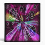 Musical Abstract Pattern 3 Ring Binders