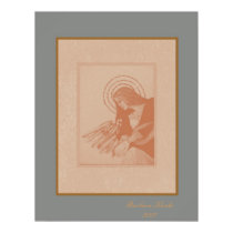 musical angel, conte crayon posters