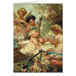 Musical Angels by Zatzka, Victorian Christmas Greeting Card