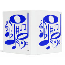 Musical Blue Binder
