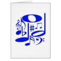Musical Blue Card by SjStevenson Musical Blue Card