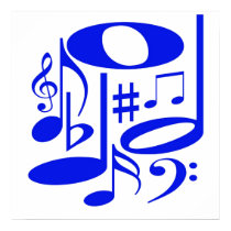 Musical Blue Poster posters by SjStevenson Musical Blue Poster posters