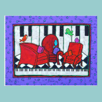 musical chairs postcard postcards