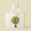 Musical Cherry Notes Tree Fun Custom Gift Tote Bag by fat_fa_tin Musical Cherry Notes Tree Fun Custom Gift Tote Bag