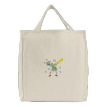 Musical Christmas - Elf embroidered bags by Embroidery4U Musical Christmas - Elf embroidered bags