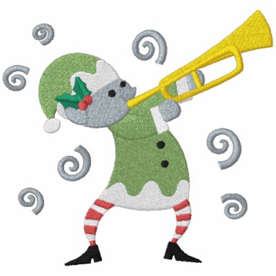 Musical Christmas - Elf Sweatshirt by Embroidery4U