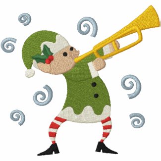 Musical Christmas - Elf embroideredshirt