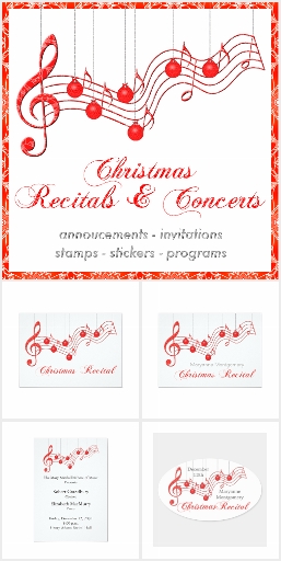 Musical Christmas Recital or Concert