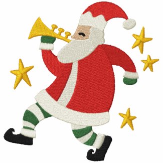 Musical Christmas - Santa embroideredshirt