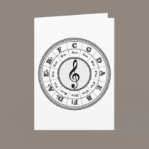 Musical Circle of Fifths cards