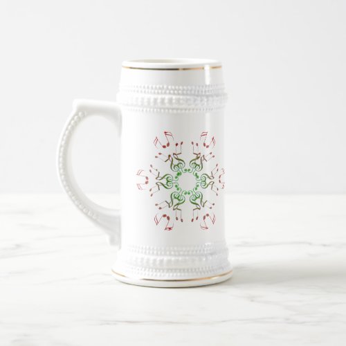Musical Crystal Snowflakes mug