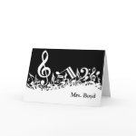 Musical Customizable Note Cards