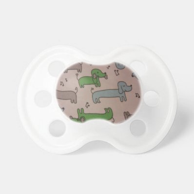 Musical Dachshunds BooginHead Pacifier