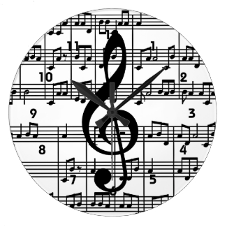 Musical Design Wall Clock