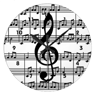 Musical Design Wall Clock