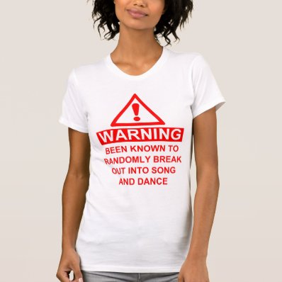 Musical Fan Warning Tshirt