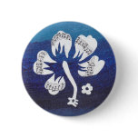 Musical Flower Pinback Buttons