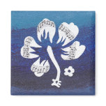 Musical Flower Fridge Magnet