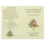 Musical Flower Tree Wedding Program flyers