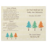 Musical Flower Tree Wedding Program flyers